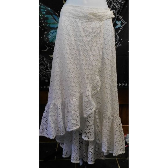 Polo Ralph Lauren Lace Wrap Midi Skirt NWT - Picture 1 of 9